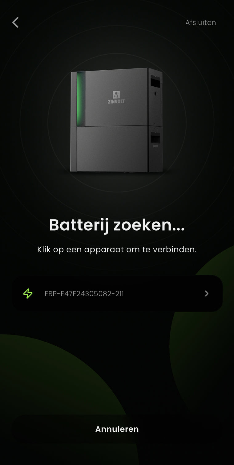 Jouw thuisbatterij zoeken