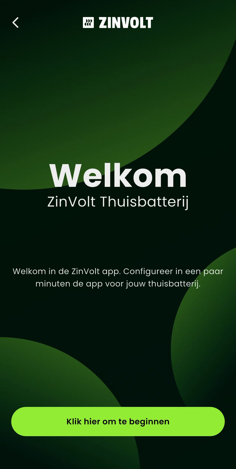 Starten met de ZinVolt-app