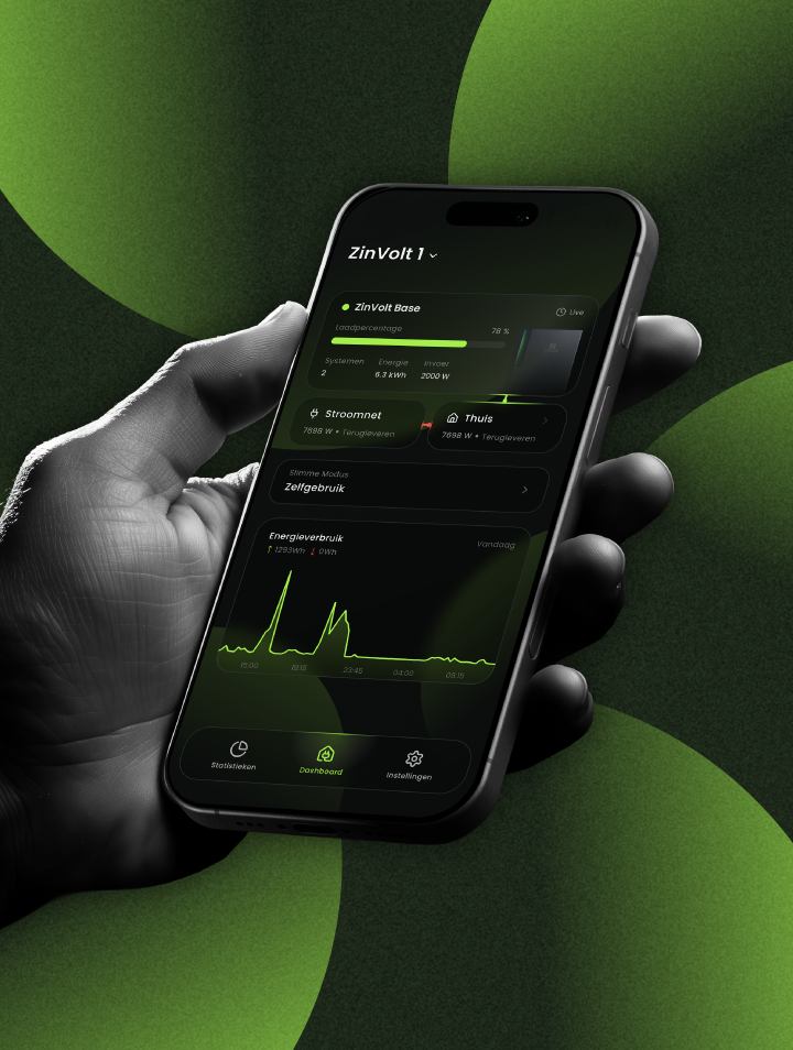 ZinVolt app op telefoon